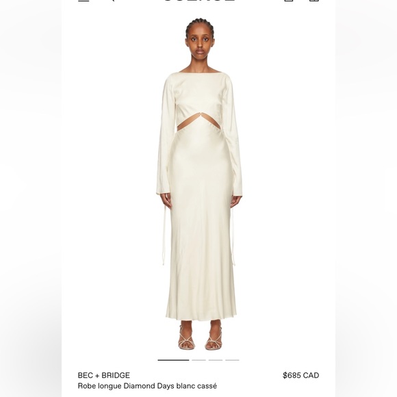 Bec + Bridge Long Dress with Open Back - Picture 1 of 4